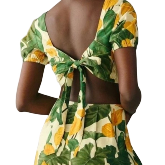 FARM Rio Cutout Tie-Back Romper M - Picture 3 of 15